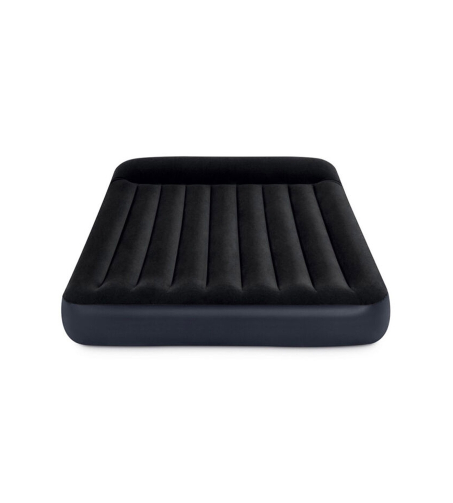 MATERASSO AD UNA PIAZZA E MEZZA GONFIABILE INTEX "AIRBED DURA-BEAM PILLOW REST CLASSIC" COLORE BLU SCURO, 137X191X25 CM - COD. 64142